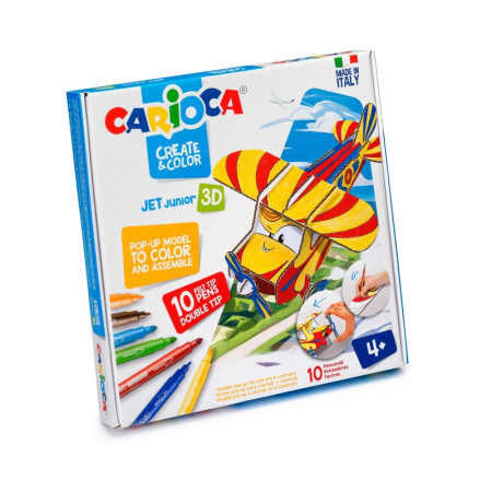 Carioci - Set 3D 10 carioci Jet Junior