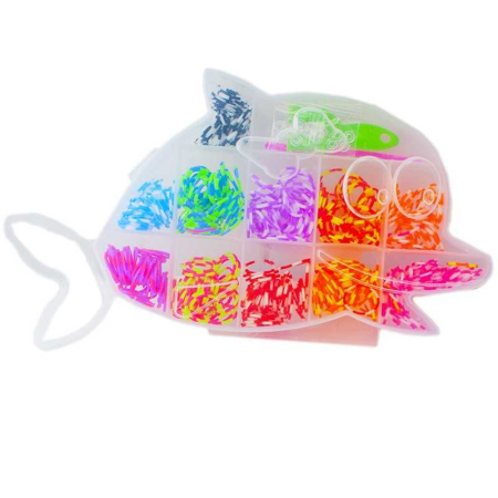 Seturi Creative - Set creativ elastice, 500 piese, pestisor