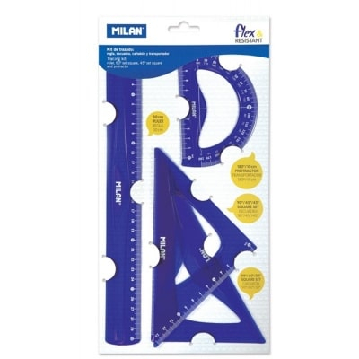 Instrumente geometrice - Set Geometrie Flex Albastru MILAN