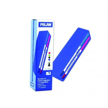 Markere whiteboard - Set Marker Tabla Magnetica, 4 buc cu Burete