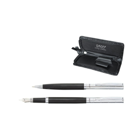 Seturi Instrumente de scris - Set pix si stilou Daco, Negru/Argintiu SE273