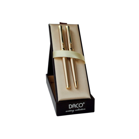 Instrumente de Scris - Set pix si stilou Daco SE218, Auriu