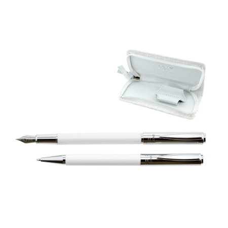 Instrumente de Scris - Set pix si stilou Daco SE272W, Alb