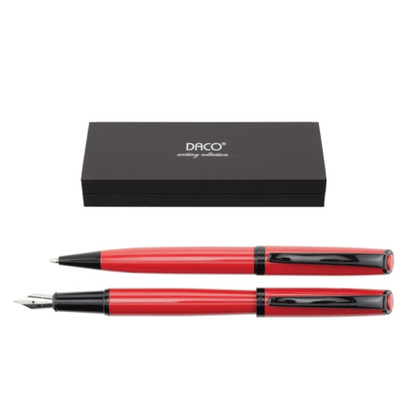 Instrumente de Scris - Set pix si stilou Daco SE279R, Rosu