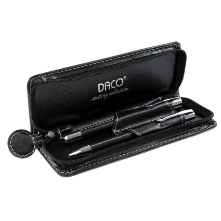 Instrumente de Scris - SET Pix si Stilou metalic Negru DACO SE229N