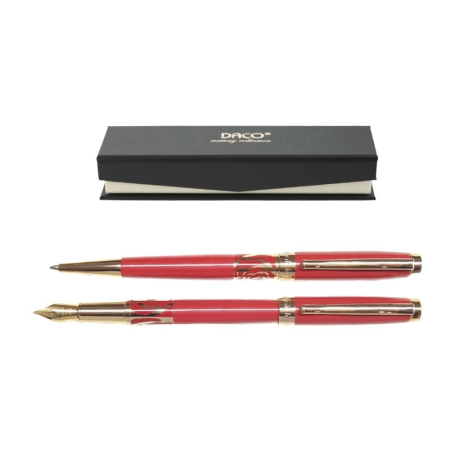 Instrumente de Scris - Set pix si stilou Rosu Daco SE268R