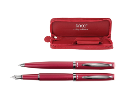Seturi Instrumente de scris - Set pix și stilou SE274R DACO, Rosu