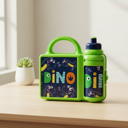 Set: Sticla apa + cutie sandwich, Dino [1]