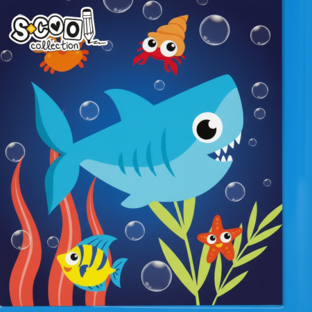 Set: Sticla apa + cutie sandwich, Shark [1]