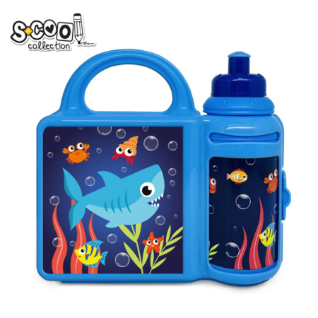 Rechizite Școlare - Set: Sticla apa + cutie sandwich, Shark