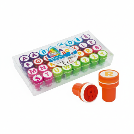 Stampile pentru copii Fiorello, litere, 6 culori, set de 32 modele [3]