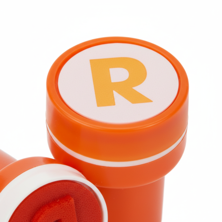 Stampile pentru copii Fiorello, litere, 6 culori, set de 32 modele [2]