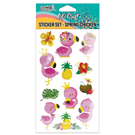Abțibilduri creative - Stickere 3D - Flamingo (SC2802)