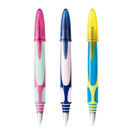 Stilouri - Stilou Bic EasyClic, varf M, alimentare rezerve, grip cauciucat, diverse culori