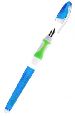 Stilou cerneala cu stergere Strigo - 2 rezerve si radiera COSMOS [2]