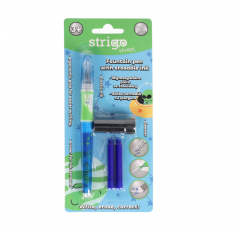 Stilou cerneala cu stergere Strigo - 2 rezerve si radiera COSMOS [1]