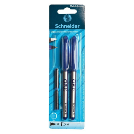 Seturi Instrumente de scris - Stilou+Roller Schneider Opus M+2 patroane/blister