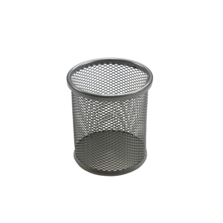 Suporti birou & organizatoare - Suport birou cilindric argintiu ECADA