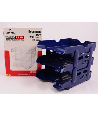 Suporti Birou si Organizatoare - Tavite WUP pentru documente cu inaltatoare, Albastru