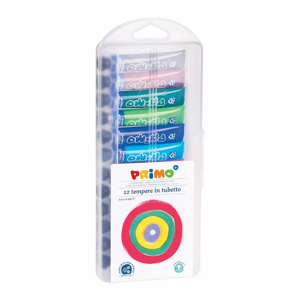 Culori Tempera - Tempera Morocolor Primo, 12 ml, 12 culori/cutie