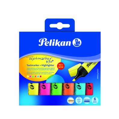 Instrumente de Scris - Textmarker Evidentiator, Set 6 Culori