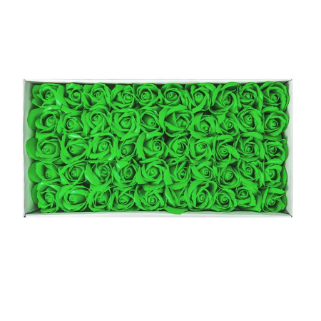 Creative și hobby - Trandafiri decorativi, din sapun, 50 buc/set - VERDE