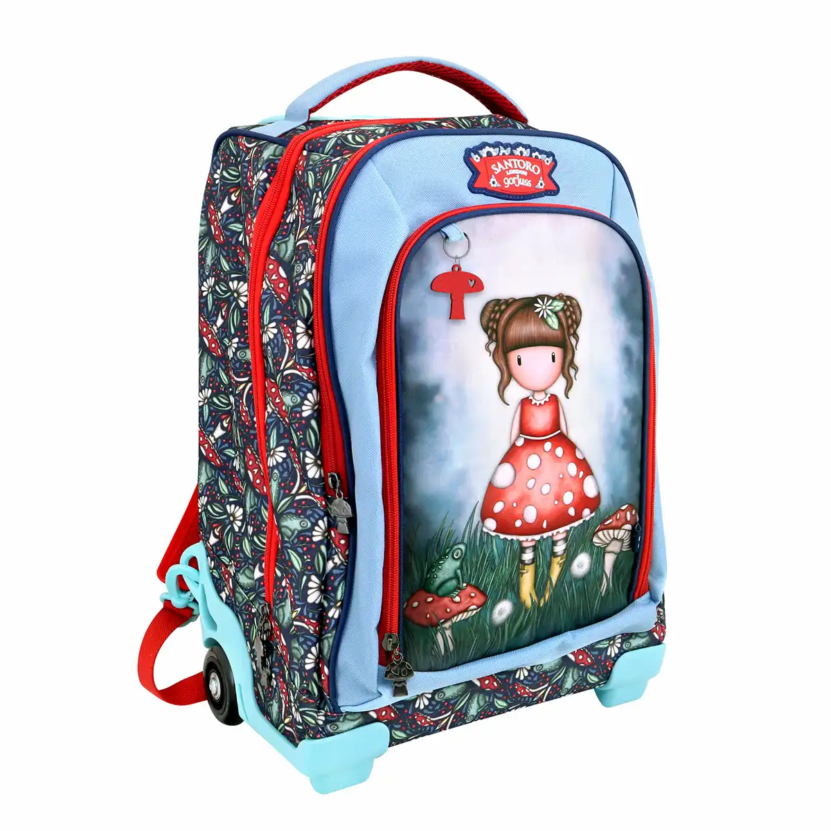 Rechizite Școlare - Troller Gorjuss, Little Mushroom, 3 compartimente, 34x46x22 cm