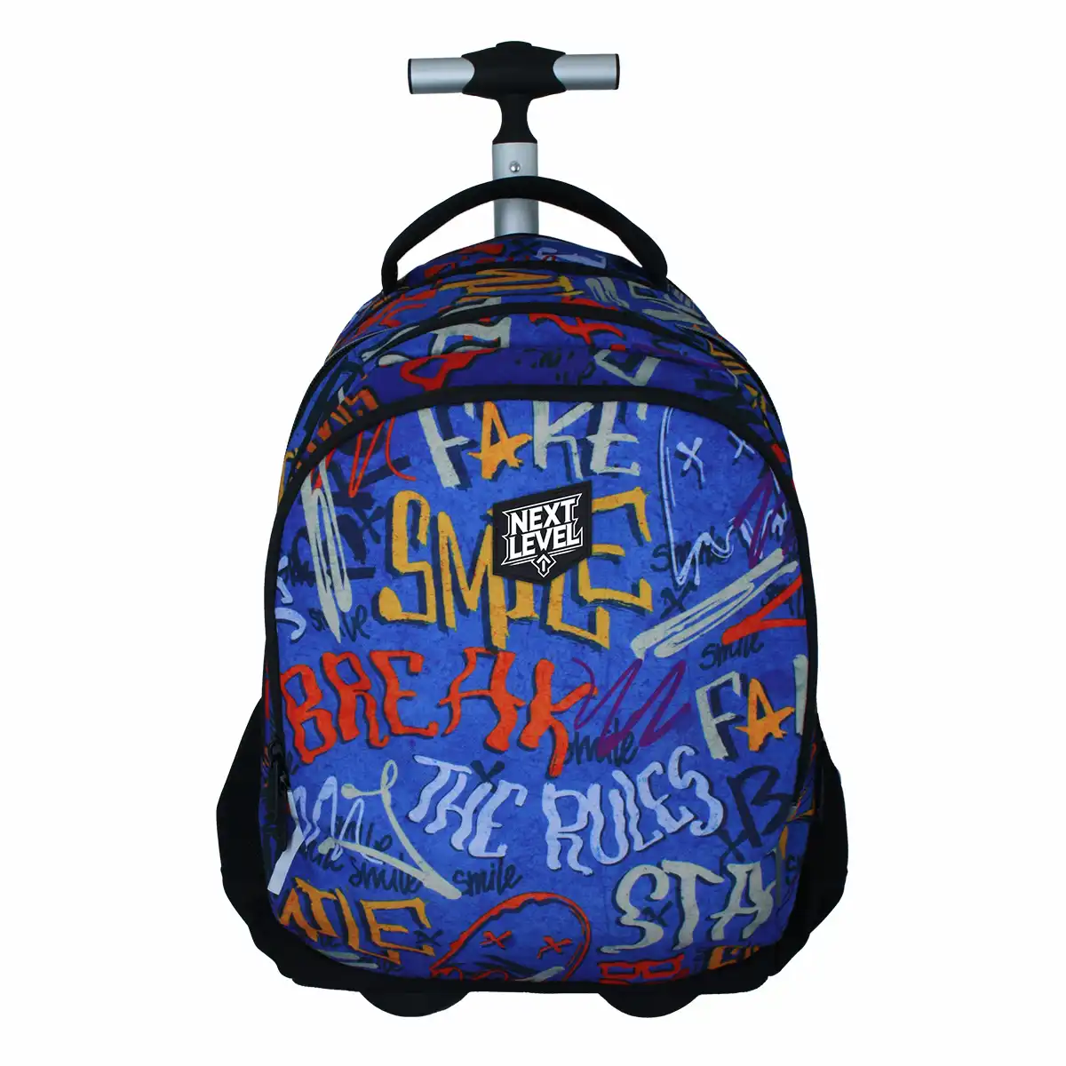 Ghiozdane - Troller Next Level 2 in 1 4 compartimente 48x33x19cm albastru