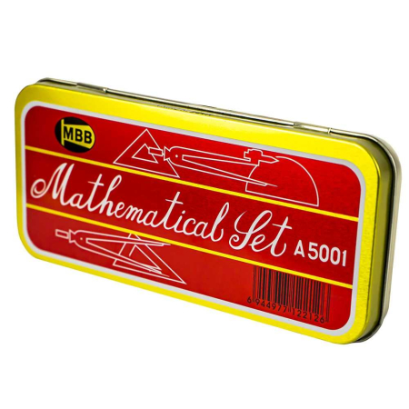 Instrumente geometrice - Trusa geometrie metalica, 7 piese