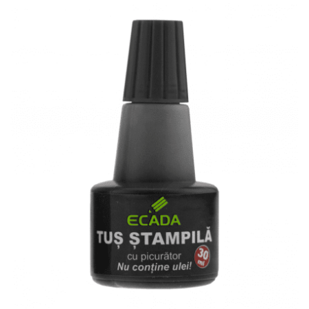 Accesorii pentru Birou - Tus stampila 30ml ECADA Negru