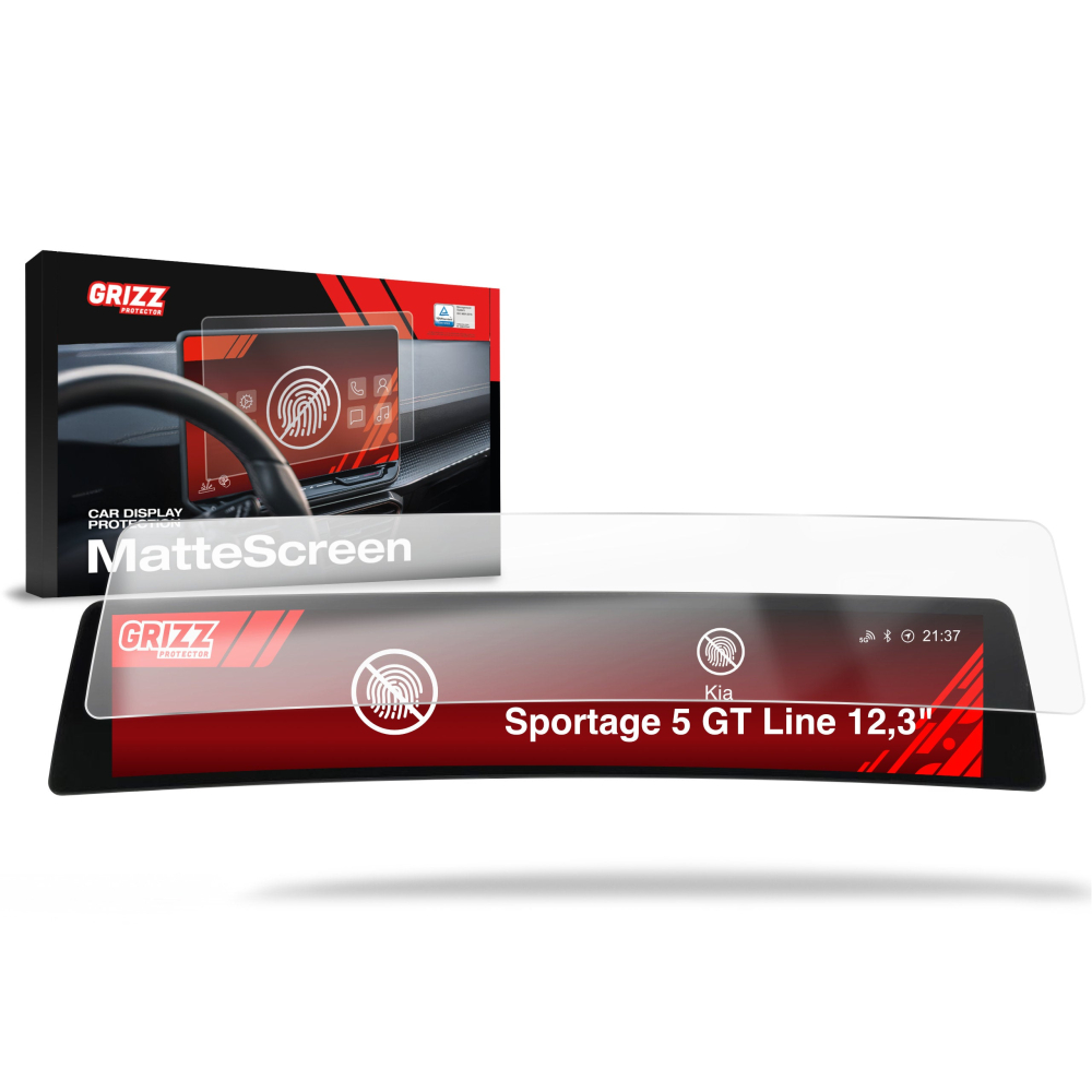 Folie de protecție pentru ecran Kia Sportage 5 GT Line 12,3" (2021-2024) Anti-Amprentă, Mată [1]