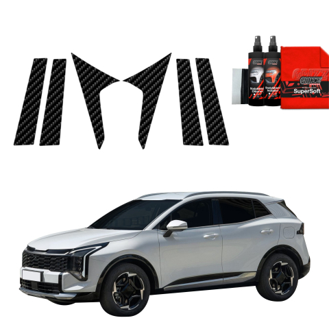 Bodyshield - 6în1 Folie de protecție din carbon pentru coloana B-C - Kia Sportage 5 Facelift (2025-2026)