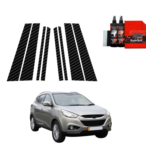 Bodyshield - 8in1 folie de protecție din carbon pentru coloana B-C - Hyundai ix35 (2009-2013)