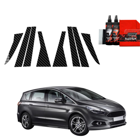 Bodyshield - 8in1 folie de protecție din carbon pentru coloana B - Ford S-Max MK2 (2015-2019)