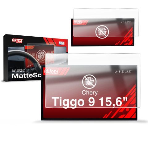 Folie Ecran - Folie 2în1 de protecție ecran pentru Chery Tiggo 9 15,6" (2025-2026) Anti-amprente, mată