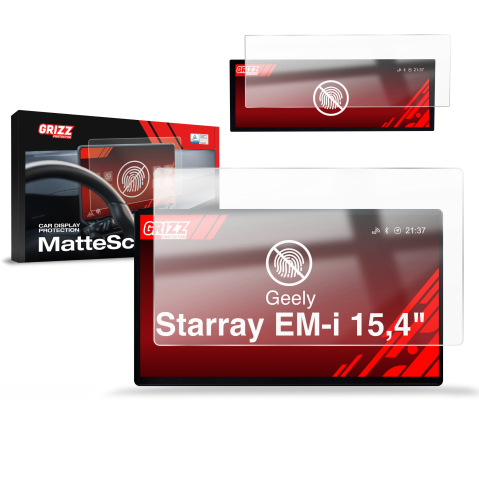 Folie Ecran - Folie 2în1 de protecție pentru ecran pentru Geely Starray EM-i 15,4" (2025-2026) Anti-amprente, mată