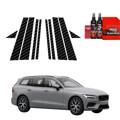 Bodyshield - Folie de protecție 10în1 din carbon pentru coloana B - Volvo V60 (2026)