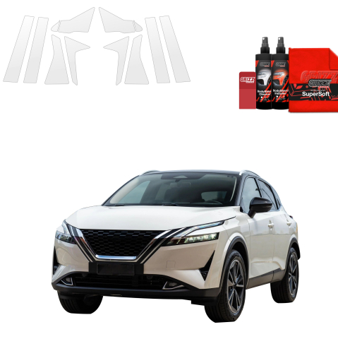 Bodyshield - Folie de protecție 10în1 pentru coloana A-B-C - Nissan Qashqai 3 (2021-2024)