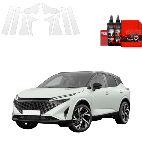 Bodyshield - Folie de protecție 10în1 pentru coloana A-B-C - Nissan Qashqai 3 Facelift (2024-2026)