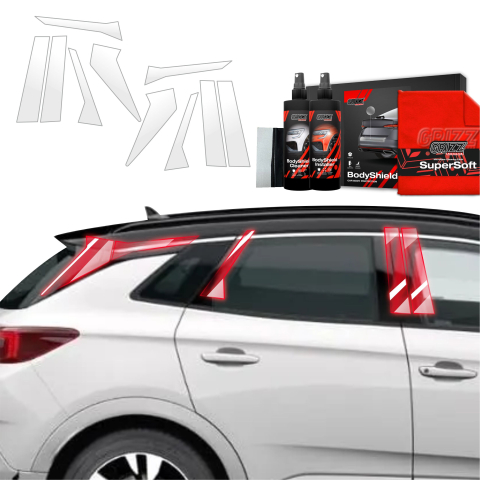 Bodyshield - Folie de protecție 10în1 pentru coloana B-C - Opel Grandland (2021-2024)