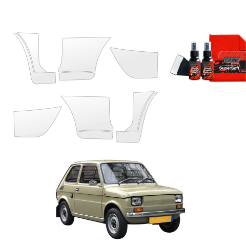 Folie interior - Folie de protecție 10w1 pentru pragul lateral spate - Fiat 126P (1972-2000)