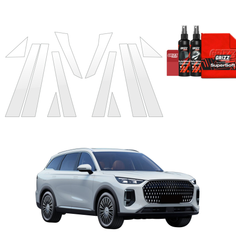 Bodyshield - Folie de protecție 12în1 pentru stâlpi B-C - Chery Tiggo 9 (2025-2026)
