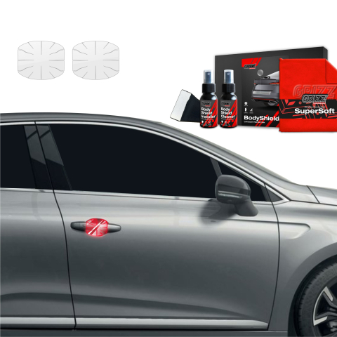 Bodyshield - Folie de protecție 2în1 pentru adâncituri mânere uși - Renault Clio (2020-2024)