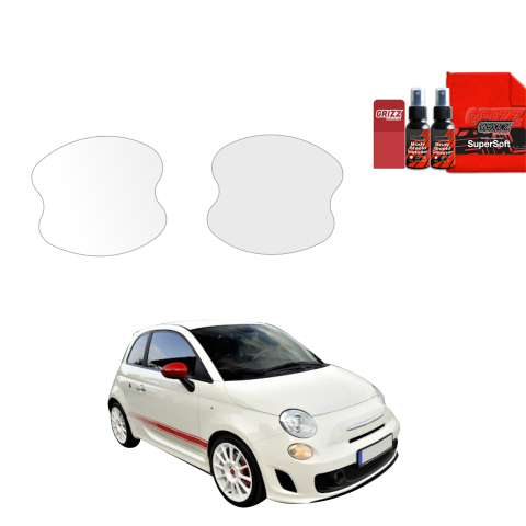 Bodyshield - Folie de protecție 2în1 pentru adânciturile mânerelor ușilor - Abarth 500 (2016-2023)