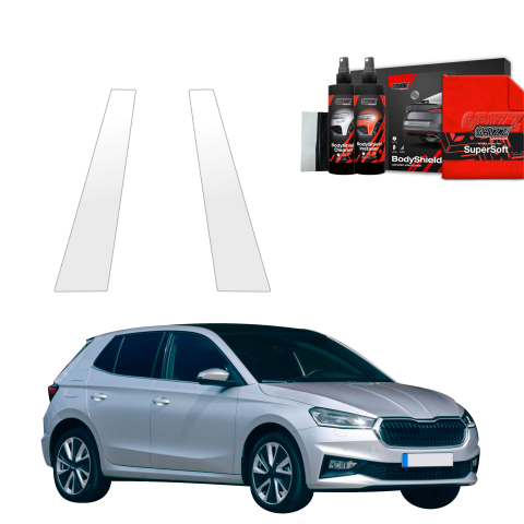 Bodyshield - Folie de protecție 2în1 pentru coloana B-C - Skoda Fabia (2019-2026)