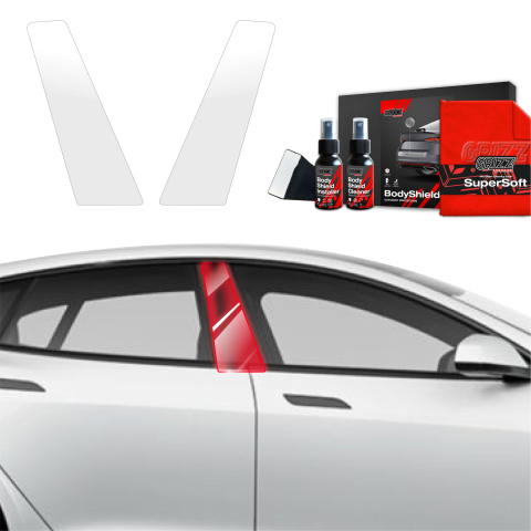 Bodyshield - Folie de protecție 2în1 pentru coloana B - Tesla Model S (2023-2026)