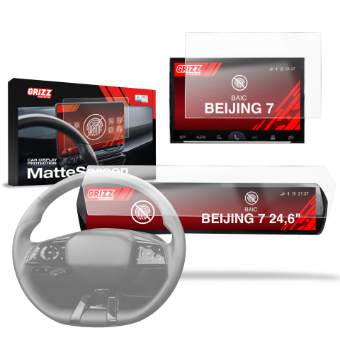 Folie Ecran - Folie de protecție 2în1 pentru ecran pentru BAIC BEIJING 7 (2024-2026) Anti-amprentă, Mată