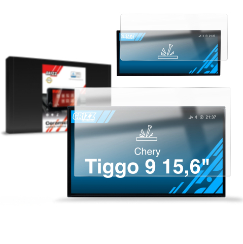 Folie Ecran - Folie de protecție 2în1 pentru ecran pentru Chery Tiggo 9 15,6" (2025-2026) Navi, rezistentă la zgârieturi, clară