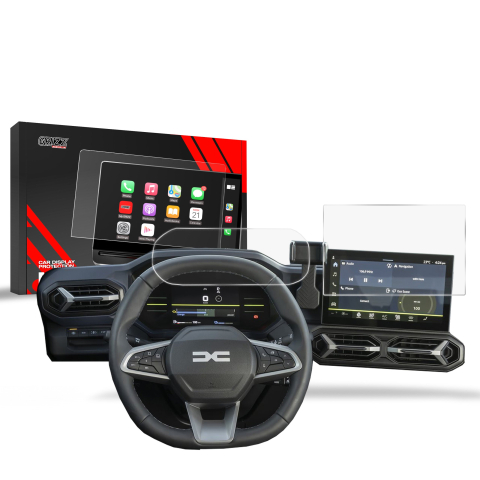 Folie Ecran - Folie de protecție 2în1 pentru ecran pentru Dacia Spring 10" (2024-2026) Anti-amprentă, Mat