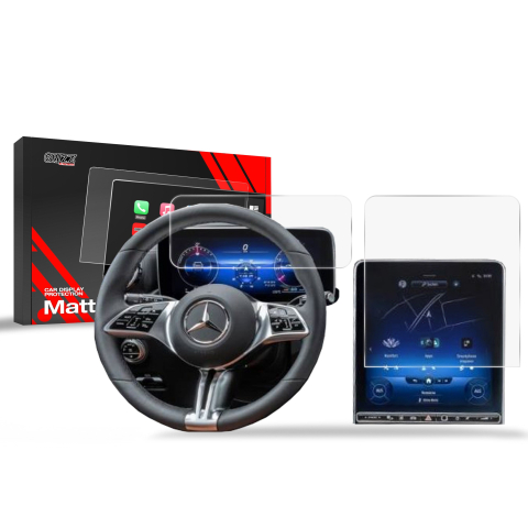 Folie Ecran - Folie de protecție 2în1 pentru ecran pentru Mercedes EQS V297 (2021-2026) Anti-Amprente, Mat